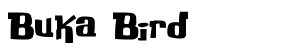 Buka Bird font preview